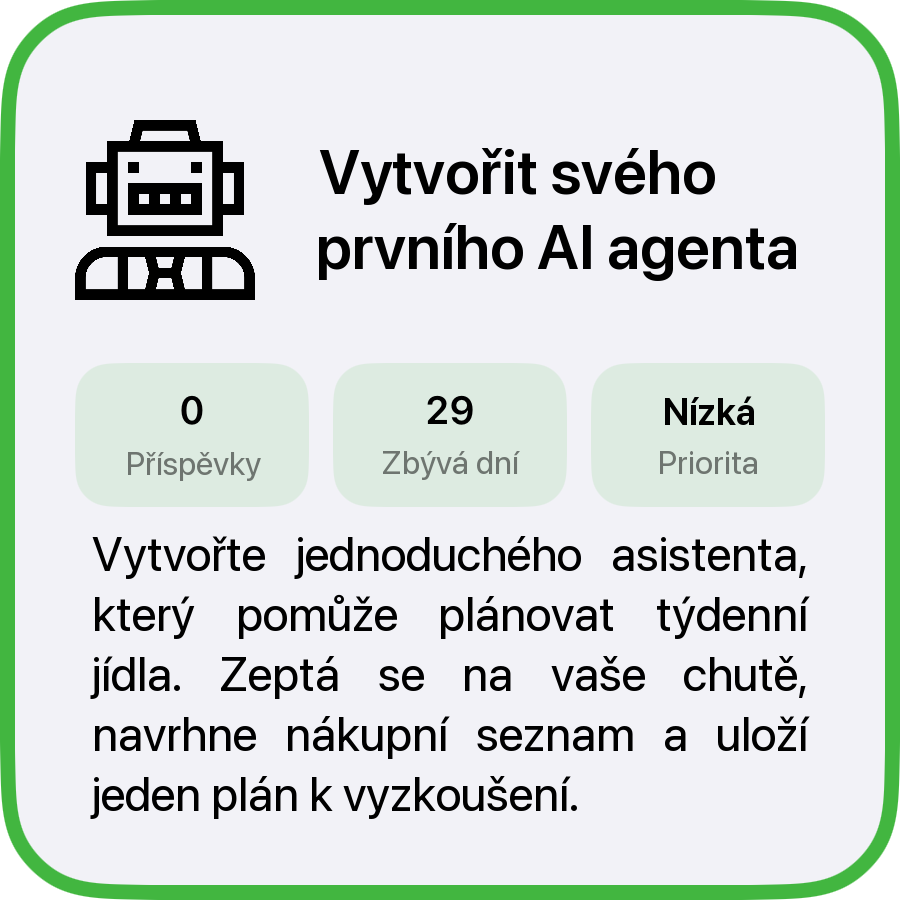 Krátkodobý cíl ve SmartGoals